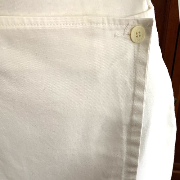 Lacoste 100% white cotton official tennis scort mini short skirt Eur 44 US Large - Picture 8 of 14